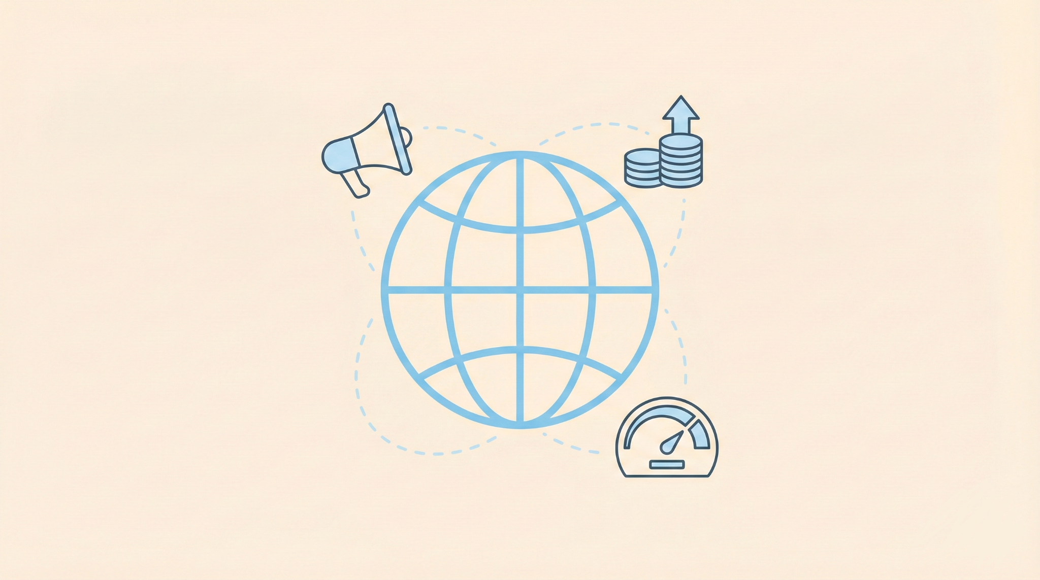 Conceptual illustration of fundamental analysis factors in spot trading, showing a globe connected to economic indicators, news catalysts, and market sentiment gauges.